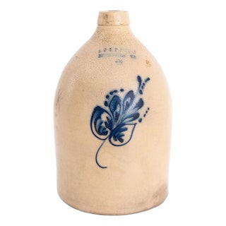 E & Lp Bennington Vt Three Gallon Stoneware Jug For Sale