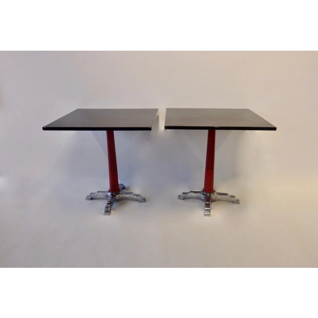 Mid 20th Century Art Deco Chrome Base Bistro Speakeasy Tables Four Available For Sale In Detroit - Image 6 of 13