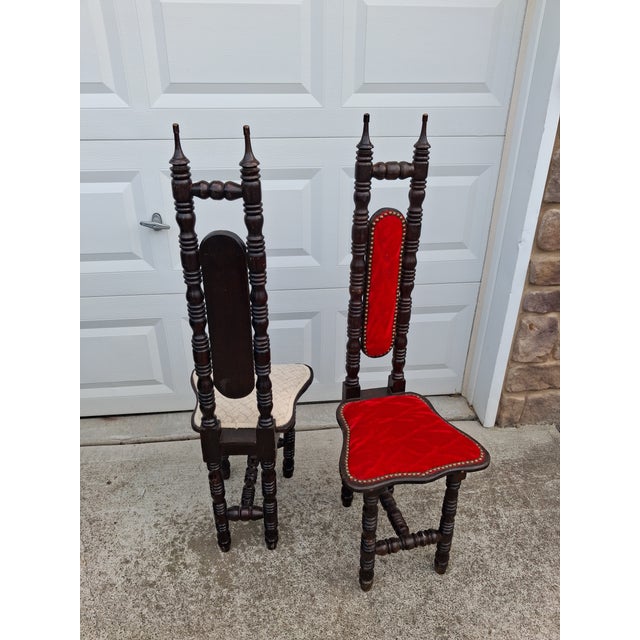 1920s Timeless Grandeur: Antique Spanish Jacobean Revival Chairs (Pair) For Sale - Image 12 of 12