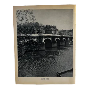 1952 Pont Neuf Bridge Paris Photo