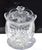 Mid 20th Century Waterford Style Boho Chic Heavy Crystal Bonbonniere Cookie Jar Bowl For Sale - Image 9 of 15