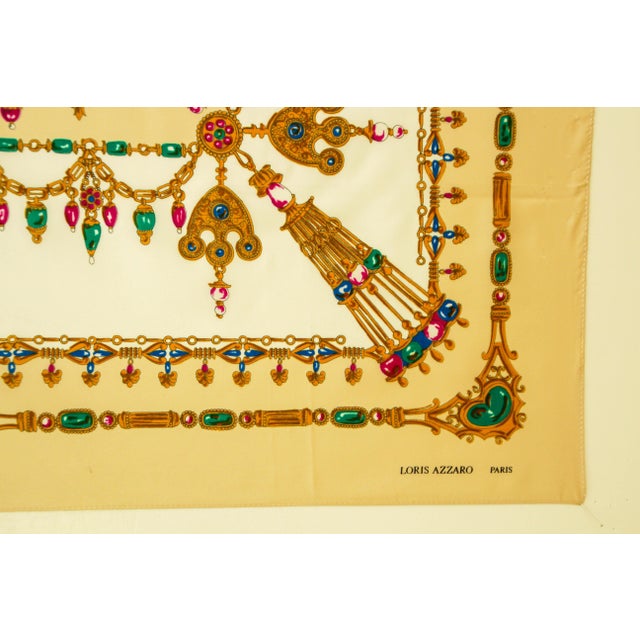 Loris Azzaro Paris Silk Scarf 1980s For Sale - Image 12 of 12
