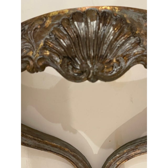 Vintage Wall Console Table Base For Sale - Image 4 of 5
