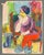 1960s Katharine Yares Modern Pastel of a Seated Lady For Sale - Image 4 of 4