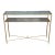 Directoire Style 1980's Glass Top Two Tier Console Table For Sale