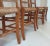 1970s French Country Pine and Rush Dining Chairs For Sale - Image 4 of 17