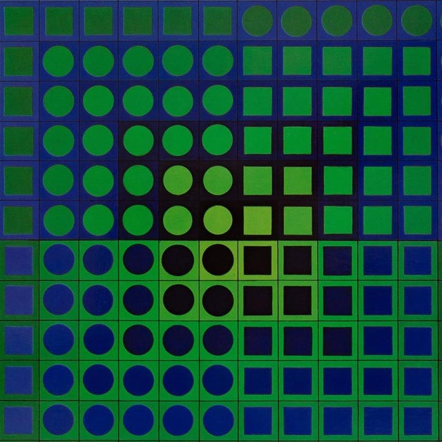 Victor Vasarely, ZOELD, Etching For Sale - Image 5 of 6