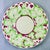 English Wedgwood Hand Painted Burgundy & Green Leaf Plates, Set of 10 For Sale - Image 3 of 13