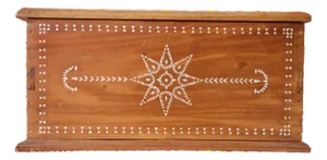 1900's North African Bone Inlaid Box (B)