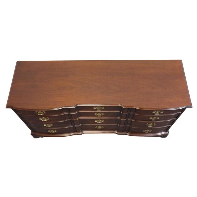 Hickory Furniture Co. American Masterpiece Collection 64" Solid Mahogany Triple Dresser 750-12 For Sale - Image 9 of 13
