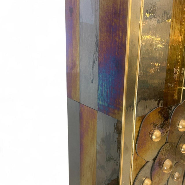 Murano Glass Water Lily Cabinet For Sale - Image 3 of 12