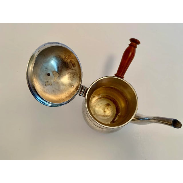 Vintage Silver Plate Espresso Coffee Pot For Sale - Image 4 of 7