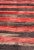 Vintage Tulu Rug From Turkey in Charcoal and Red With Stripe Design, Minimalist Design For Sale In Atlanta - Image 6 of 12