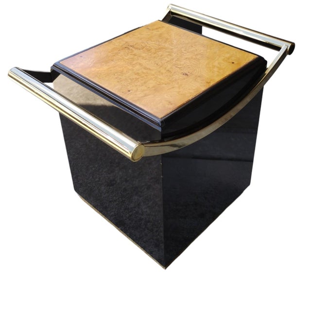 A Pair of 1970s French Hollywood Regency Side Tables, Masterfully Designed by Jean Claude Mahey for the Prestigious Maison Roméo. For Sale - Image 10 of 12