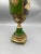 Late 20th Century Vintage Neoclassical Green and Gold Figural Pedestal Urn With Ornate Handles For Sale - Image 5 of 6