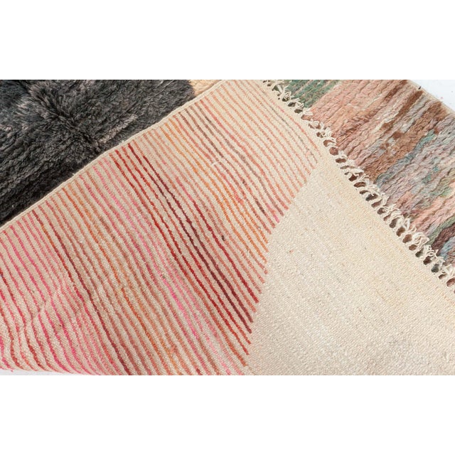 Contemporary Abstract Moroccan Wool Rug with Multicolor Organic Forms by Doris Leslie Blau Size: 5'3" × 9'2" (160 × 279...