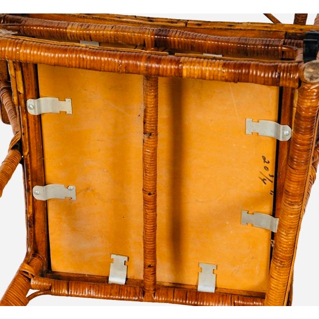 Antique Bar Harbor Wicker Adjustable Reclining Deck Chair, Circa 1910 For Sale - Image 9 of 11
