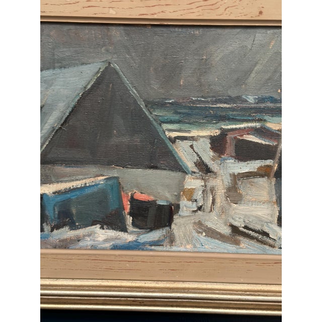 Carl Berndtsson, Abstract Landscape, 1960s, Oil on Canvas, Framed For Sale - Image 15 of 18
