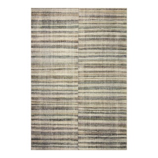 Chris Loves Julia x LoloiHumphrey Natural / Moss 2' x 3'-6" Rectangle Accent Rug For Sale