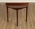High Quality American Made Oak Console or Accent Table with Tripod Base and Demilune Top