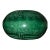 Vintage Art Deco Green Monochrome Glazed Porcelain Greek Key Bowl For Sale