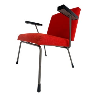 Red Model 1401 Armchair by Wim Rietveld for Gispen, 1950s For Sale