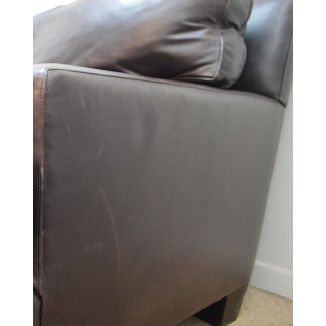 Baker Leather Sofa For Sale - Image 14 of 18