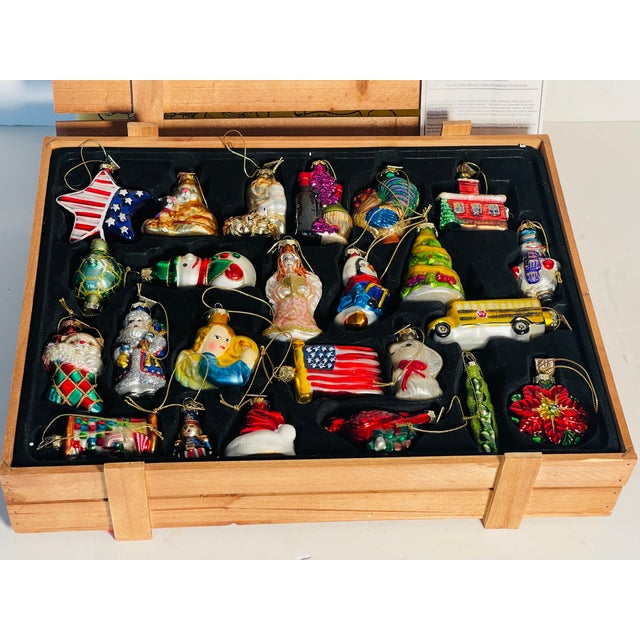 24 PCS Vintage Thomas Pacconi Museum Christmas Ornaments in Box For Sale - Image 9 of 9