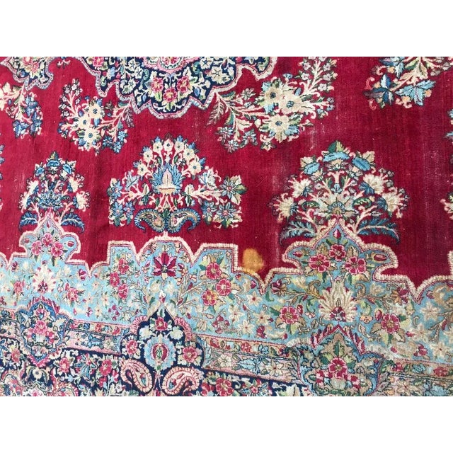 Large Kerman Rug with Savonnerie Design For Sale - Image 4 of 18