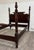 Antique Full Size American Empire Mahogany Four Poster Bed For Sale - Image 4 of 10