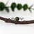 2020s Round Green Tourmaline Ring With Diamond Accents: Solid 14k White Gold, 5.5mm, Size 6.75 For Sale - Image 5 of 9