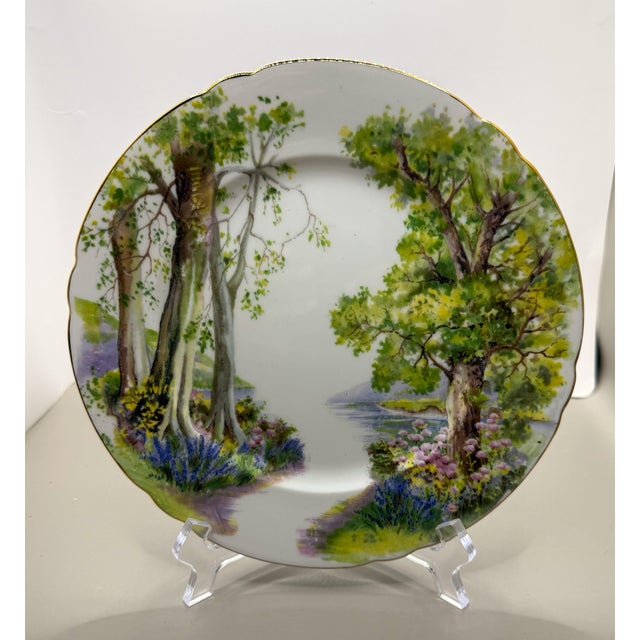 White English Fine Bone China Lunch Plates by Shelly - Set of 6 For Sale - Image 8 of 15