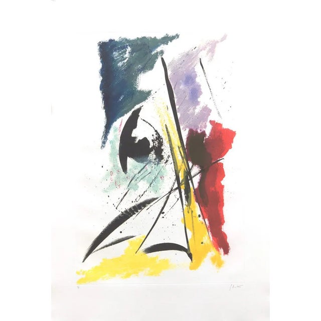 Jean Miotte, The Explosion of Spring, 1992, Handsigned Etching For Sale