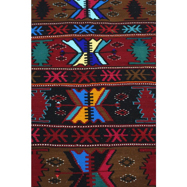 Vintage Turkish Kilim Rug Runner -3′3″ × 10′9″ For Sale - Image 4 of 13