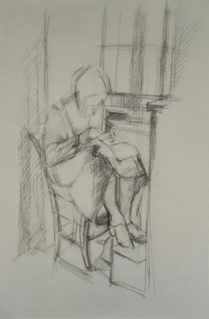 After Alberto Giacometti, Woman by the Window, Lithograph