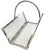 A sleek and sculptural chrome and smoked glass log holder designed by Danny Alessandro, Italy, circa 1970s. Equal parts...