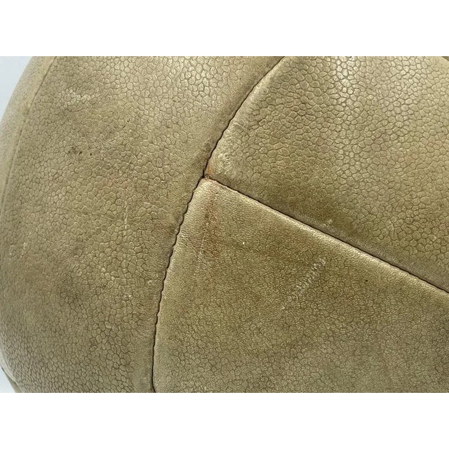Leather Medicine Ball, Czechoslovakia, 1930s For Sale - Image 4 of 8