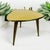 Vintage Triangular Werzalit Side Table with Tapered Wood Legs, 1950s For Sale - Image 9 of 11