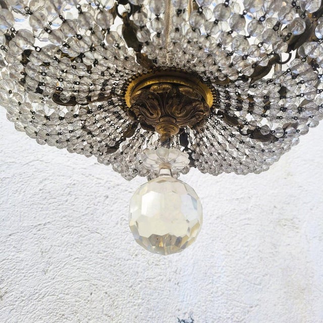 Bronze and Crystal Hot Air Balloon Chandelier, 2000 For Sale - Image 13 of 15