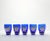 1960s Murano-Style Bohemian Venetian 6-Piece Cobalt Blue Decanter Cordial Set For Sale - Image 9 of 12