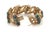 Contemporary Diamond Sapphire & Turquoise 14k Rose Gold Bracelet For Sale - Image 3 of 5