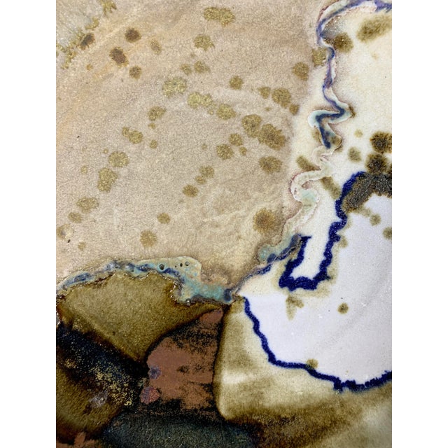 Mid 20th Century Studio Ceramic Charger For Sale - Image 5 of 13