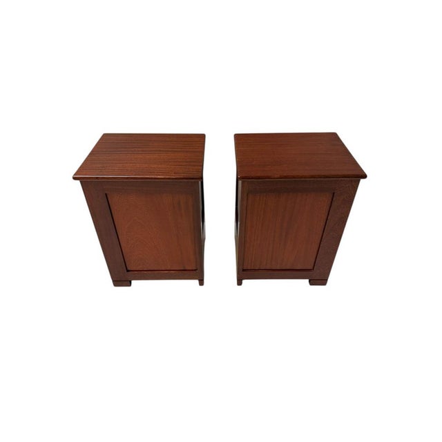 1920s Art Deco Modernist Nightstands by J.A. Muntendam for L.O.V. Oosterbeek, 1920s, Set of 2 For Sale - Image 5 of 14
