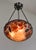 Daum freres & Louis Majorelle dahlia pinnata A wonderful French art deco hanging fixture in wrought iron with a rare cameo...