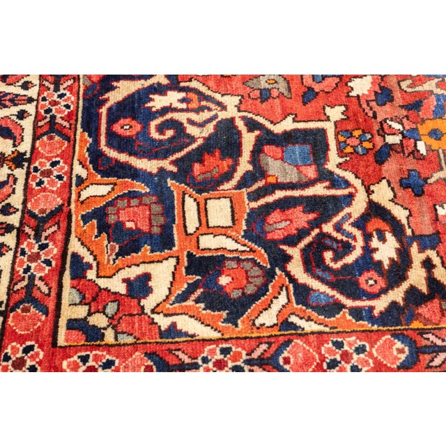 Semi-Antique Hand-Knotted Persian Bakhtiari Rug 5'5" X 8'9" For Sale In Washington DC - Image 6 of 18