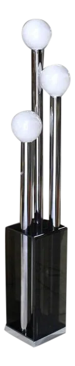 Mid-Century Modern Lucite and Chrome Table Lamp