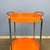 Space Age Chrome Serving Trolley with Orange Plastic Trays, 1970s For Sale - Image 9 of 13