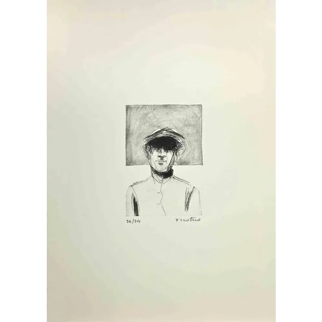 Soldier is an Etching and Aquatint realized by Enotrio Pugliese in 1970s. Limited edition of 24 copies numbered and signed...