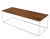 Brown Rectangular 4 Pieces Nesting Solid Stainless Chrome Legs Coffee Table For Sale - Image 8 of 11