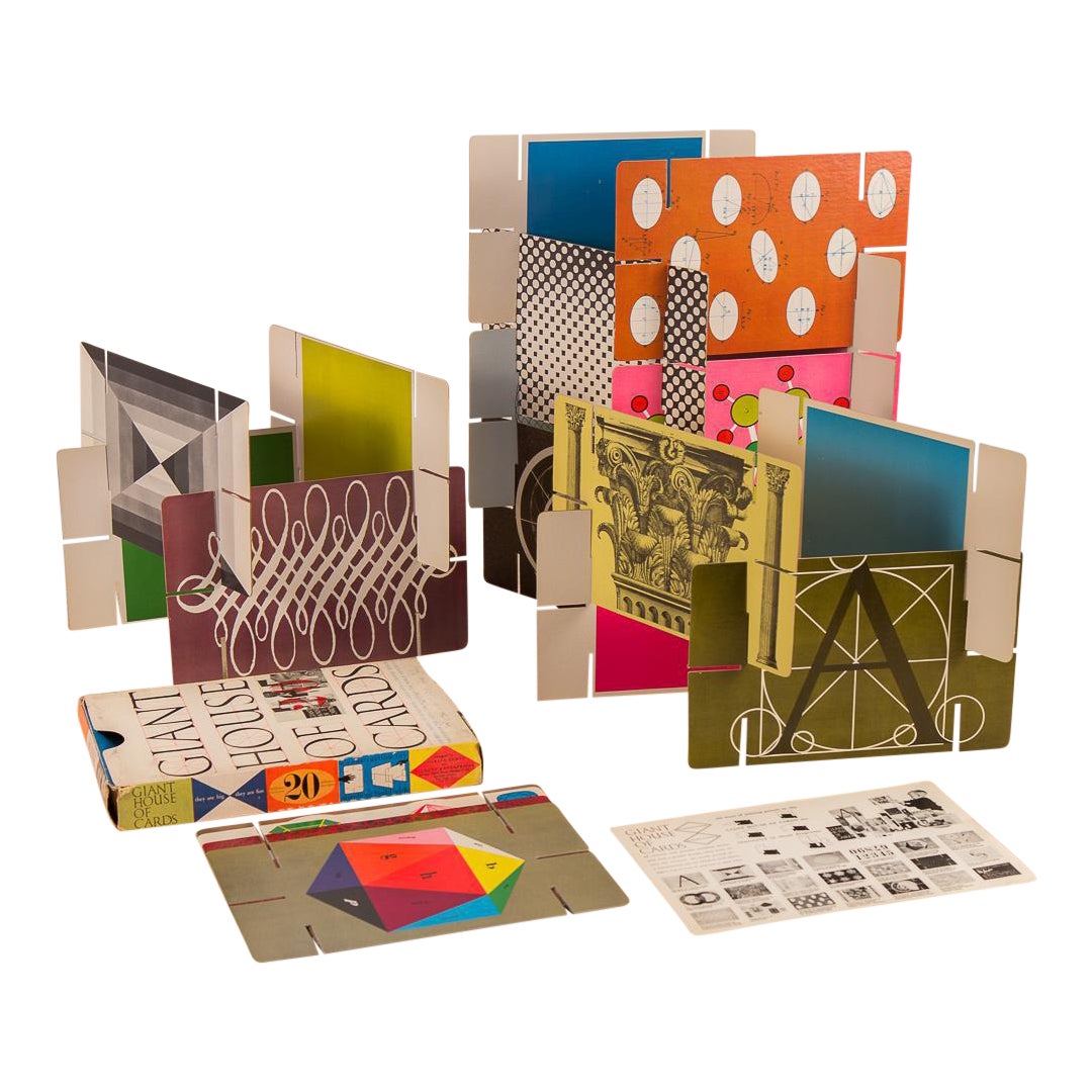 1950s Eames Giant House of Cards 21 Pieces Chairish